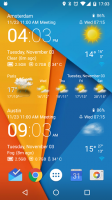 Transparent clock & weather for PC
