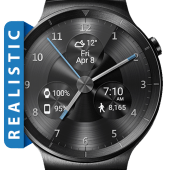 Widget quadrante orologio Black Metal HD & Sfondo animato