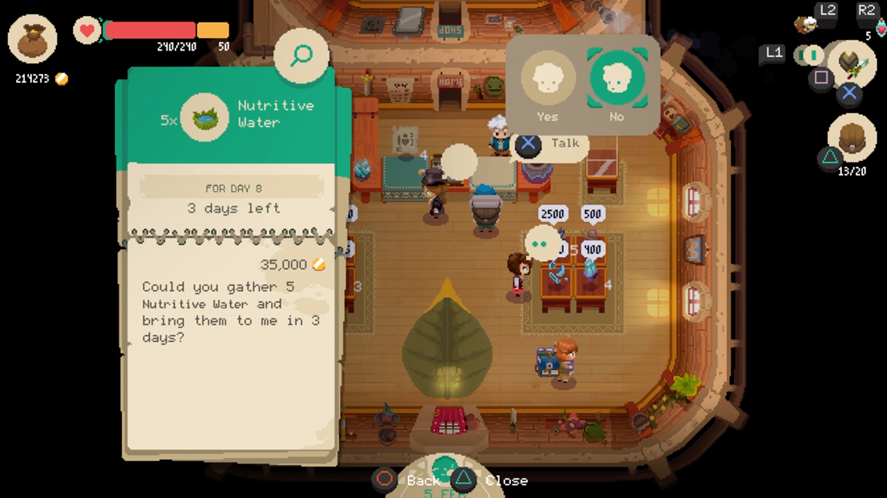 Getting quests in Moonlighter