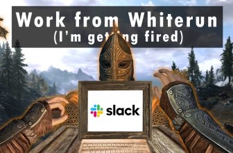 Skyrim fan works his 9-5 job from within the RPG, battling bandits while tackling emails and facing dragons during PowerPoints: “Work from home became work from Whiterun”